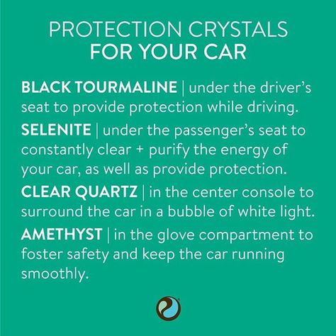 Crystallize your car 💎 get all the crystals you need for safety + protection in your car with our new Car Protection Crystal Kit — sage… Car Crystals, Energy Muse, The Crystals, Car Protection, Car Charms Mirror, Wiccan Spell Book, Crystal Guide, Crystals Healing Properties, Protection Crystals