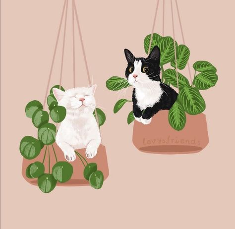 Comic Black And White, Cat Art Illustration, 강아지 그림, Cats Artists, Arte Sketchbook, Arte Inspo, Black And White Wallpaper, Arte Animal, Plant Art