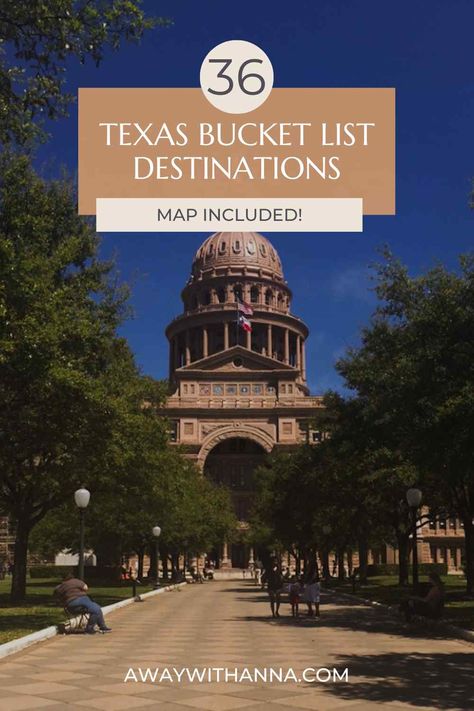 Discover the ultimate Texas bucket list with this curated list of 36 must-visit places. From iconic landmarks to hidden gems, this blog post is your go-to guide for exploring the best of Texas. Texas travel destinations Best places to visit in Texas Top attractions in Texas Texas road trip itinerary Historical sites in Texas Natural wonders in Texas Family-friendly destinations in Texas Hidden gems in Texas Popular tourist spots in Texas Unique experiences in Texas Texas Tourist Attractions, Texas Attractions, Texas Bucket List, Guadalupe Mountains, Tourist Sites, Texas Travel, Bucket List Destinations, Tourist Spots, Historical Place