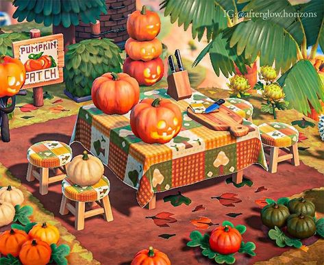 Halloween Acnh, Acnh Halloween, Carving Station, Animals Crossing, Ac New Leaf, Town Building, Animal Crossing Guide, Animal Crossing Wild World, Qr Codes Animal Crossing