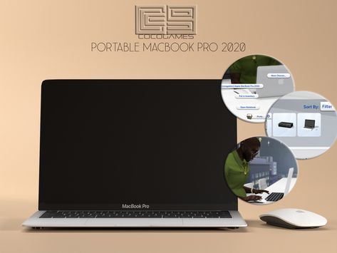 Portable MacBookPro 2020 | CoCo Games on Patreon Coco Games, Sims 4 Cheats, Sims 4 Tsr, Sims Furniture, Sims 4 Traits, The Sims 4 Pc, Play Sims 4, Sims 4 Cas Mods, Furniture Cc