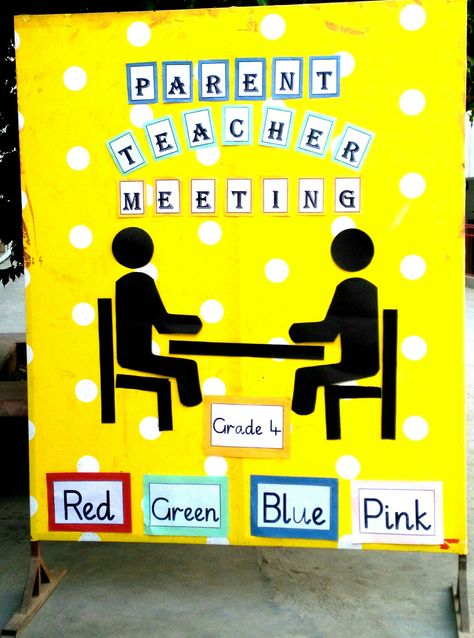 This board is helpful for teachers that how they can make PTM board by using a simple icon. On this board I shown the icon of teacher and parent meeting and display the class tags to whom meeting will be  held. Parents Teacher Meeting Ideas, Ptm Boards Decoration Ideas, Welcome To Ptm Board Ideas, Ptm Chart For School, Parents Meeting Ideas, Parents Teacher Meeting Decoration Ideas, Soft Board Decoration For School, Ptm Decoration School, Parents Teacher Meeting Board Decoration