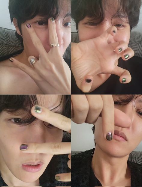 #jhope #hobi #sunshine #bts #nails Jhope Nail Art, Jhope Nails, Hope Nails, Bts Nails, Army Nails, K Pop Nails, Idol Nails, Korean Nails, Soft Nails