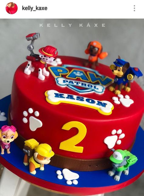 Paw Patrol Birthday Cake Boys, Snowflake Wedding Cake, Paw Patrol Birthday Party Cake, Paw Patrol Theme, Paw Patrol Birthday Theme, Paw Patrol Decorations, Baby Boy Birthday Cake, Paw Patrol Birthday Cake, 4th Birthday Cakes