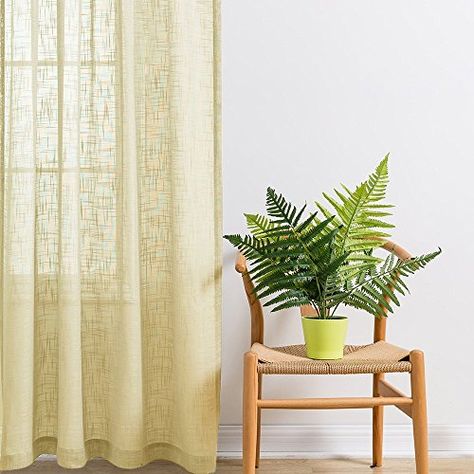 Pale Yellow Curtains, Yellow Curtains Bedroom, Silver Ash, Yellow Curtains, Blackout Windows, Linen Curtains, Sheer Curtain, Grommet Curtains, Curtain Sets