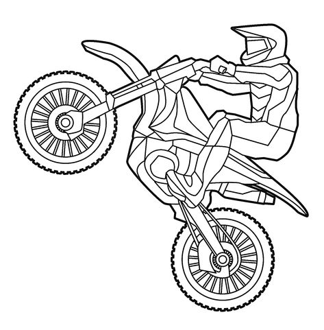 freestyle motorcycle racing coloring pages, this pic u could find at Sports Coloring Pages blogs #coloring #coloringpages #printable Bike Coloring Page, Free Dirt Bikes, Dirt Bike Coloring Pages, Motor Balap, Birth Colors, Cool Dirt Bikes, Bike Drawing, Motocross Racing, Doc Mcstuffins