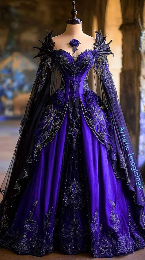 Purple Wedding Dress, Pretty Quinceanera Dresses, Fairytale Fashion, Fantasy Dresses, Dress Design Sketches, Fantasy Gowns, Pretty Prom Dresses, Fairytale Dress, Dreamy Dress