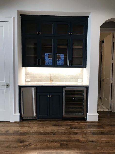 Wet Bar With Ice Maker And Wine Cooler, Kitchen Bar With Ice Maker, Basement Wet Bar With Ice Maker, Dry Bar With Wine Fridge And Ice Maker, Wet Bar With Ice Maker, Wet Bar With Beverage Fridge, Bar With Ice Maker, Beverage Pantry, Beverage Station Kitchen