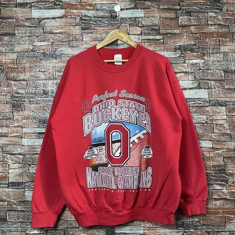 Ohio State Shirts, State Crewneck, The Ohio State University, Ohio State University, Champion Sweatshirt, Swag Outfits, Ohio State, Used Clothing, Print Logo