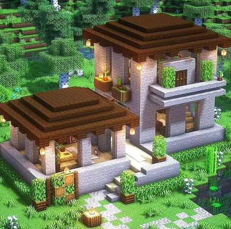 Minecraft Best Builds🏡 on Instagram: “This build looks smooth👷‍♂️no pun intended 😊🤩🌄 👉Follow @minecraftbench for more Credit @juliousminecraft Tags: #juliousminecraft…” Minecraft Mountain House, Minecraft Building Designs, Minecraft Houses Survival, Minecraft Structures, Minecraft Interior Design, Minecraft House Plans, Bangunan Minecraft, Easy Minecraft Houses, Diy Minecraft