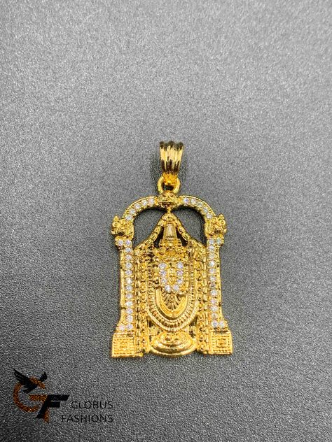 Lord Balaji gold with CZ Stones Pendant Balaji Pendant Gold, Balaji Pendant, Golden Rings, Lord Balaji, Gold Pendants, Bangles Design, Gold Designs, Golden Ring, Gold Bangles Design