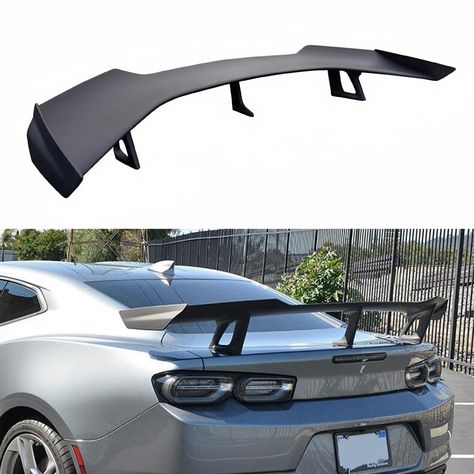 PRICES MAY VARY. Fitment: This rear spoiler wing fit for Chevy Camaro 2016 2017 2018 2019 2020 2021 2022, fits for models WITHOUT active spoiler rearview camera Premium Material: This rear spoiler is made of high quality and light-weight ABS material, sturdy and durable, has a long service life Personalized Appearance: Rear trunk spoiler enhances the style of your car, provide personalized appearance Easy Installation: Easy assembly, drilling is required for installation of RS/SS 1LE models What Car Spoilers Wings, Car Spoiler, Spoiler Car, Camaro 2016, Chevrolet Camaro Zl1, Rv Tires, Chevy Camaro, Car Wheels, Vroom Vroom