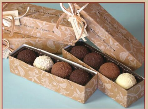 Truffle Chocolate Packaging, Truffle Packaging Ideas, Chocolate Wrapping Ideas, Truffle Packaging, Wine Gift Wrap, Sweets Business, Chocolate Coffee Beans, Gift Wrap Ideas, Diwali Gift Hampers