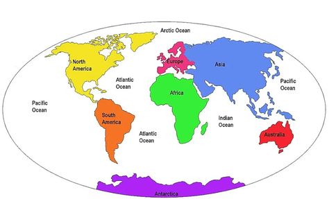 Is Australia A Country Or A Continent? - WorldAtlas World Map With Continents, Map Of Continents, Free Printable World Map, The 7 Continents, Blank World Map, World Map Outline, World Map Continents, World Map With Countries, Continents And Countries