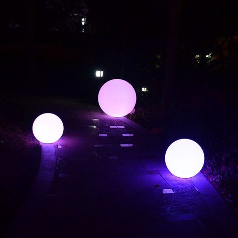 Waterproof Outdoor Garden LED Ball Lights Sphere Lights, Led Ball Lights, Amsterdam Light Festival, Fashion Show Inspiration, Sphere Light, Led Ball, Lighted Centerpieces, Garden Balls, Light Festival