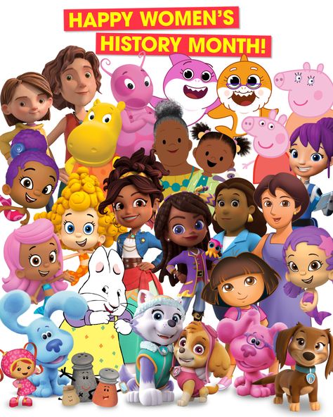 Happy #WomensHistoryMonth! We're celebrating our incredible Nick Jr. women and girls who continue to make history in their communities and… | Instagram Kids Potty, Yo Gabba Gabba, Nick Jr, Womens History Month, Cartoon Crossovers, Happy Women, Kids Shows, Disney Pictures, Women In History