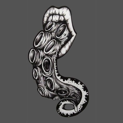 Pulling Mouth Drawing, Snake Mouth Tattoo, Scary Mouth Drawing, Open Mouth Tattoo, Open Mouth Drawing, Tongue Drawing, Tentacle Tattoo, Tongue Tattoo, Mouth Tattoo