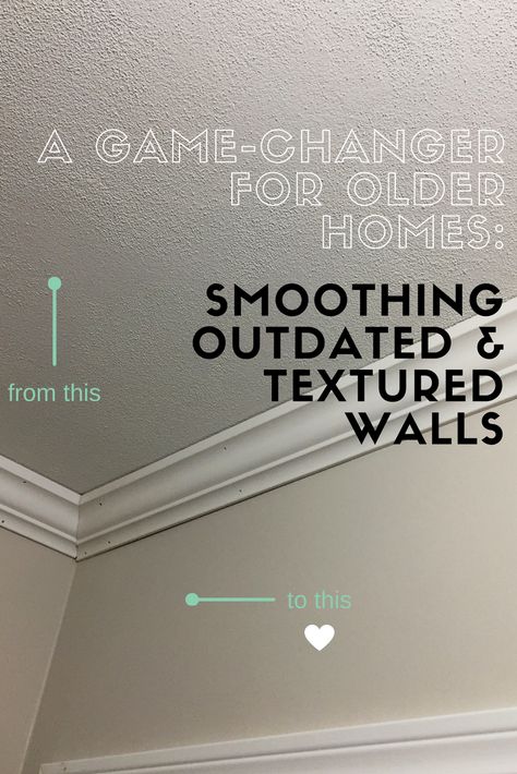 Smoothing outdated textured walls - a little kooky Remove Textured Ceiling, Removing Textured Walls, Orange Peel Walls, Drywall Texture, Painting Textured Walls, Living Tv, Ceiling Texture, Home Inspo, Diy Home Repair