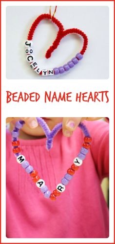 A quick and easy valentine craft for kids to make! It combines literacy, math, and fine motor practice - all in one fun activity for Valentine's Day. Winter Art Projects For Toddlers, Diy St Valentin, Art Projects For Toddlers, Projects For Toddlers, Kindergarten Valentines, February Crafts, Easy Valentine Crafts, Valentine Craft, Preschool Craft