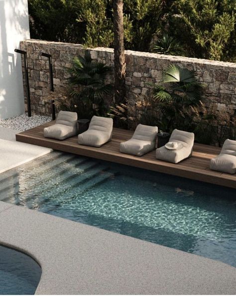 Pool Landscape Design, Small Pool Design, Modern Ideas, Modern Pools, Casa Exterior, Backyard Pool Designs, Swimming Pools Backyard, Small Pool, Swimming Pool Designs