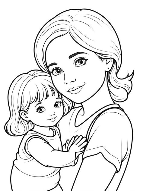 Spark Creativity & Connection: Heartwarming F Simple Coloring Pages For Kids, Coloring Bliss, Simple Coloring Pages, Sun Coloring Pages, Mom Coloring Pages, Nativity Coloring Pages, Pikachu Coloring Page, Chibi Coloring Pages, Sunday School Coloring Pages