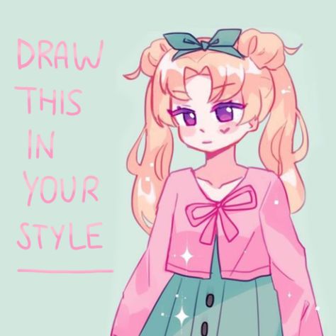 Characters To Draw In Your Style, Recreate This In Your Style Drawing, My Style Drawings, Draw It Your Style, Draw In Ur Style, Draw This In Your Own Style Challenge, Art Style Inspo Cartoon, Draw This In Your Art Style, Draw Me In Your Style