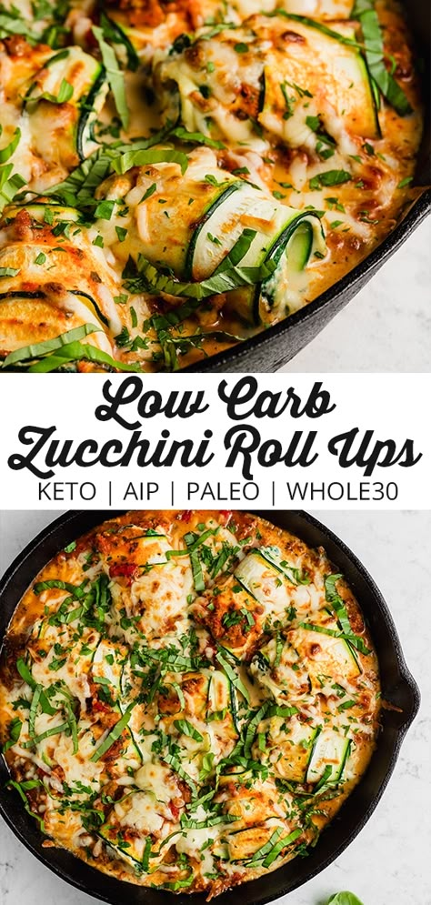 Zucchini Roll Ups, Paleo Lasagna, Zucchini Roll, Paleo Zucchini, Zucchini Rolls, Unbound Wellness, Aip Paleo Recipes, Steamed Cauliflower, Low Carb Zucchini