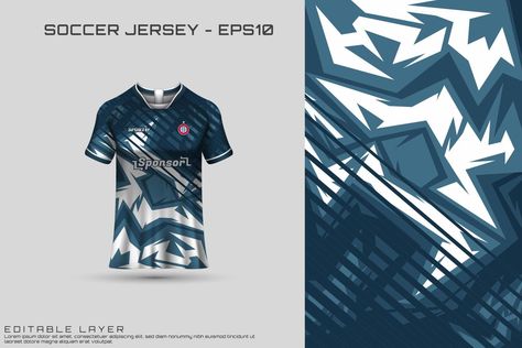 Aesthetic Jersey Design, Sublimation T Shirts Design, Tennis Jersey Design, Cool Jersey Design, Esport Jersey Design Ideas, Jersey Design Football, Custom Jersey Design, Jersey Esport Gaming Design Polos, Sports Jersey T-shirt With Logo Print