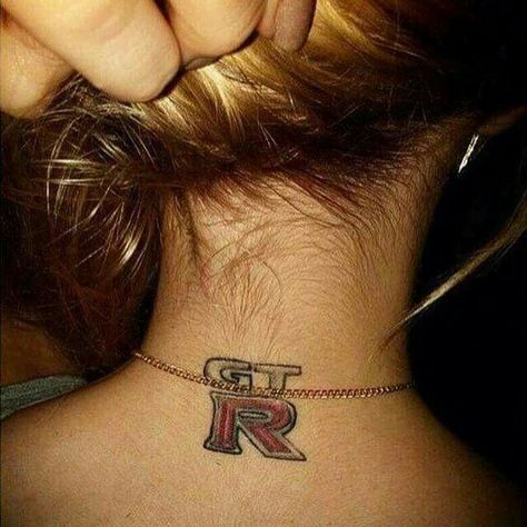 Nissan Gtr Tattoo, Gtr Tattoo, Car Tattoos, Nissan Gtr, S Tattoo, Ear Tattoo, Behind Ear Tattoo, Tattoo Inspo, Fish Tattoos