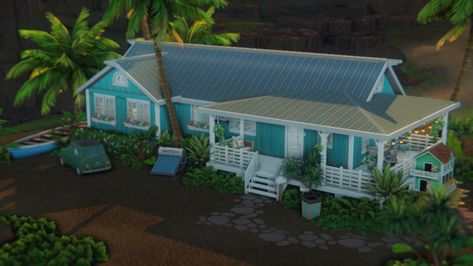 Hawaii house Hawaii Houses, Island Home Sims 4, Sims 4 Sulani, Sulani Homes Sims 4 No Cc, Sulani Sims 4 Build, Sims 4 Sulani Community Lots, Sims 4 Sulani Resort, Sims 4 Sulani Rental, Hawaii Ocean