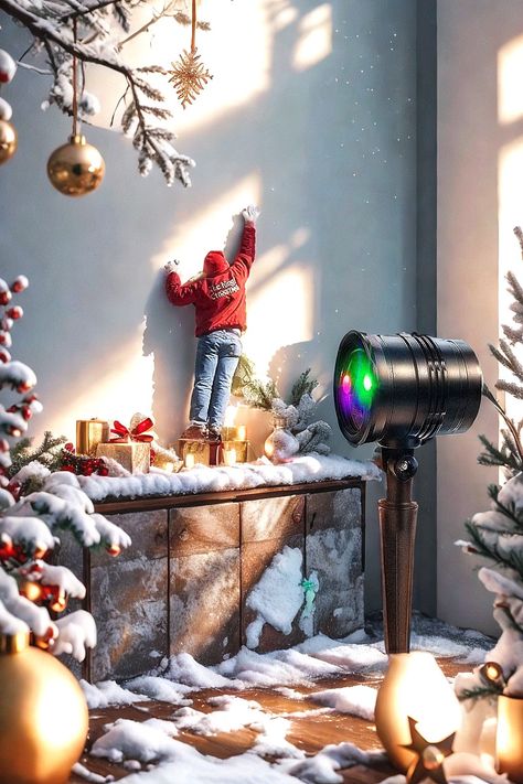 Christmas Projector Lights Outdoor, Waterproof Christmas Laser Lights Landscape Spotlight Decorative Stage Lights with Red and Green Xmas Patterns for Party Garden Patio Wall Ceiling Floor Christmas Projector Lights Outdoor, Ceiling Projector, Christmas Projector, Landscape Spotlights, Green Xmas, Stage Lights, Patio Wall, Party Garden, Wall Ceiling