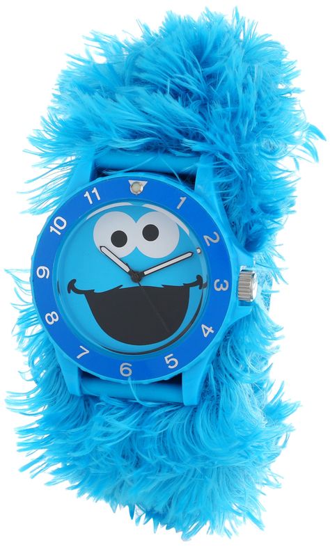 Monster Board, Sesame Street Muppets, Blue Cookies, Sesame Street Characters, Clock For Kids, Slap Bracelets, Street Kids, Kids Watches, Cookie Monster