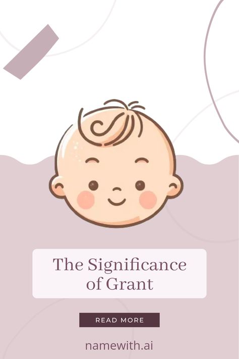 Discover the beauty and strength of the name Grant, meaning 'great' or 'large.' This five-letter name can inspire confidence in your child with its powerful meaning. Grant encourages a life full of potential and the belief that every dream is achievable. Consider this charming name for your little one or explore its background to connect with its rich history. Start a conversation or reflect on how a strong name might influence your child's path. Whether you’re considering names or just curious about name meanings, find motivation in Grant. Nature Names, Indian Names, Strong Names, Biblical Names, Find Motivation, Boy Name, Soft Boy, French Words, Names With Meaning