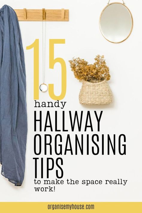 It's the first place you see when you come home (and that guests see!), and the last place you see when you leave the house - so it works hard for you each and every day. It has to be practical - to support all the storage and organisation that's needed to get you out of the door without having to wade through clutter to find what you need. So - are you ready to get all these brilliant hallway organising tips to help you get sorted out - once and for all! Organising Tips, Hallway Organization, Hallway Inspiration, Household Management, Organisation Hacks, Hallway Storage, Entryway Organization, When You Leave, Hall Design