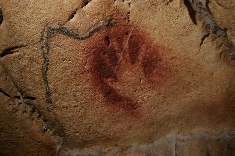 Creepy Cave Art, Concrete Sheds, Ancient Cave Paintings, Chauvet Cave, Paleolithic Cave Art, Candle Wax Dripping, Pre Historic Art Cave Painting, Painting Leaves, Paleolithic Art