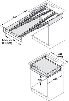 Pull Out Table, Transforming Furniture, Storage Accessories, Convertible Furniture, Counter Design, Folding Furniture, Smart Furniture, Kitchen Furniture Design, Furniture Details