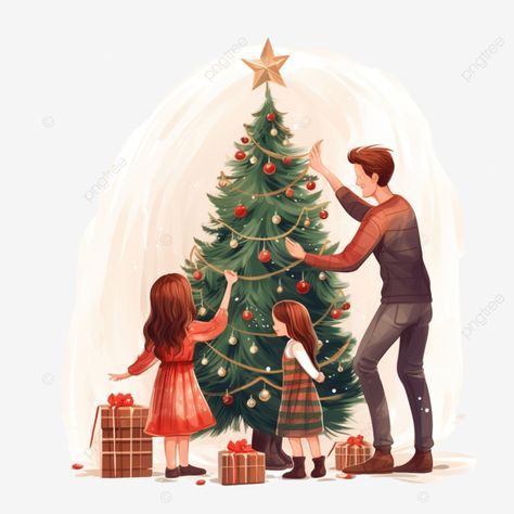 happy family decorate the christmas tree indoors together son parent and child father and son png Gifts Under Christmas Tree, Under Christmas Tree, Decorate Christmas Tree, Christmas Tree Gifts, Couples Decor, Christmas Tree Drawing, Family Clipart, Decorate Christmas, Tree Gifts