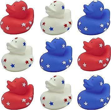 4E's Novelty Patriotic Rubber Ducks (24 Pack) Bulk 2" - 4th of July Party Favors, Patriotic Party Supplies Gifts toys for Kids Adults Fourth of July, Jeep Ducking 4th Of July Party Favors, Patriotic Decorations Party, 4th July Crafts, Party Goodies, Rubber Ducks, 4th Of July Celebration, Patriotic Party, Kids Gift Guide, Patriotic Gifts