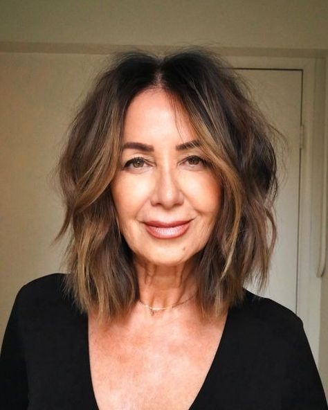 YUKI NAKATANI | Undone Lob / Internal Layers Cut @yukistylist #lob #undonelob #texturedlob #softbluntbob #beforeandafterhair #yukistylist | Instagram Internal Layers, Layered Lob, Textured Lob, Level 5, Layered Cuts, One Color, Hair, Color, Instagram