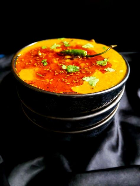 Panchmel Dal Panchmel Dal, Rajasthani Food, Famous Food, Coriander Powder, Indian Food Recipes Vegetarian, Chopped Tomatoes, Garam Masala, Pressure Cooking, Meals For One