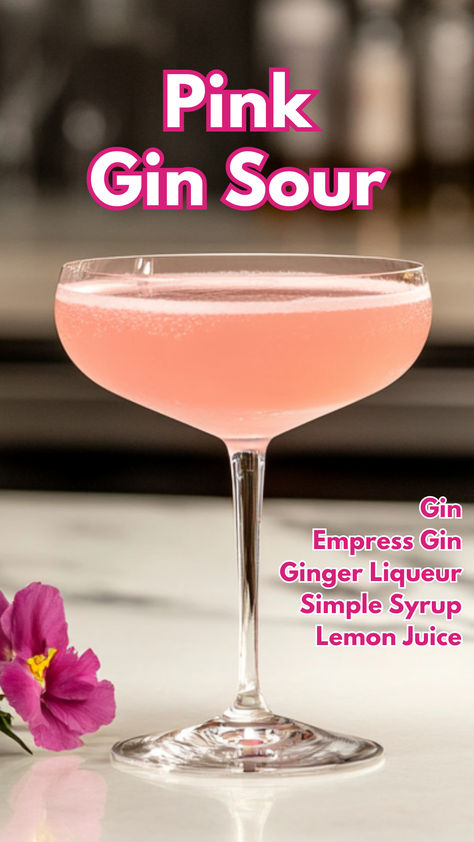 Pink Gin Sour