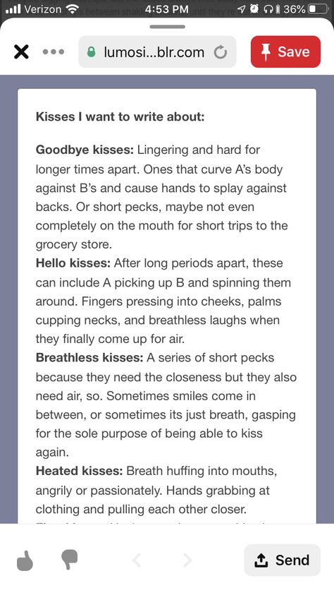 How To Describe A Kiss, Describing A Kiss, How To Write Kissing Scenes, Writing Kisses, Writing Kiss Scenes, How To Describe A Kiss In Writing, Fanfic Prompts, Writing Expressions, Otp Prompts