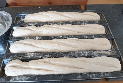 Baguettes using sourdough discard. Discard Baguette, Sourdough Beniets, Sourdough Discard Baquette, Sourdough Discard French Bread, Sourdough Discard Sandwich Bread, Mini Sourdough Baguettes, Quick Baguette Recipe, Sourdough Baggett Recipe, Sourdough Baguette