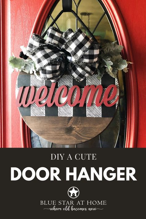 video here Door Hanger Tutorial, Fusion Paint, Wooden Hanger, Pine Boards, Lambs Ear, Wooden Hangers, Wood Rounds, Wood Glue, Hardware Store