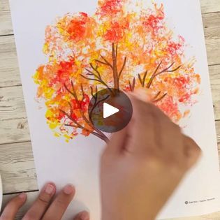 Cling wrap Fall tree art for toddlers preschoolers and kindergarteners 🍁🍂🍁… Super easy and  low prep fall process art!! kids absolutely love it👏🍁👏
Free... | By Zippi Kids CornerFacebook Fall Process Art, Tree Art For Kids, Fall Tree Art, Art For Toddlers, Preschool Crafts Fall, Minimalist Closet, Fall Tree, Kids Watercolor, Cling Wrap