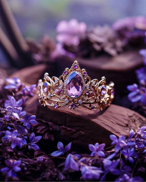 Rapunzel Ring, Disney Princess Rings, Rapunzel Crown, Princess Tiara Ring, Fairytale Engagement Rings, Tangled Jewelry, Rapunzel Wedding, Fantasy Settings, Ice Powers