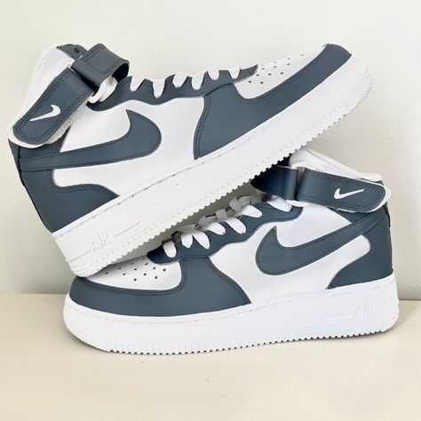 f337d999d9ad116a7b4f3d409fcc6480desc52276534ri Af1 Mid, Nike Air Force One, Nike Shoes Girls, Nike Fashion Shoes, Jordan Shoes Girls, Preppy Shoes, All Nike Shoes, Custom Air Force 1, Air Force One