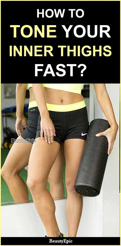 Exercise For Inner Thighs, Inner Thigh Workouts, Thigh Toning Exercises, Tone Inner Thighs, Thigh Fat Workout, Thigh Challenge, Natural Skin Tightening, Thigh Workouts, Inner Thigh Muscle