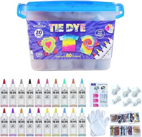 All-In-One Winsons Tie Dye kit 20 Colors Dye Art, Art Sets For Kids, Interactive Classroom, Tie Dye Kit, Diy Tie, Fabric Dye, Kids Tie Dye, Tie Dye Diy, Party Kit