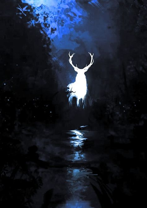 Harry Potter Free Fire Garena, Harry Potter Background, Deer Illustration, Wallpaper Winter, Deer Painting, White Deer, Deer Art, Harry Potter Pictures, Harry Potter Wallpaper